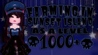 Farming As A LEVEL 1000 Player In Sunset Island🍂👻‖ Royale High Sunset Island🌟 [upl. by Heller]