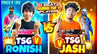 TSG Jash vs TSG Ronish🔥 Indias Best Player Challenge Me😈Winner Gets ₹50000😎 Garena Free Fire Max [upl. by Daye]