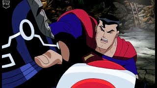 Justice League saves President  Reign of the Supermen [upl. by Eleirbag]