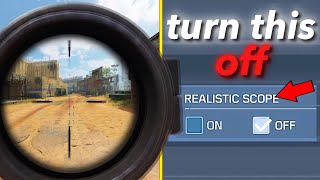 How To Have Your BEST SNIPER SETTINGS In COD MOBILE [upl. by Ciaphus]