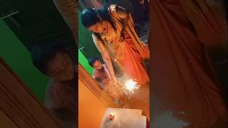 😍💗Chithi with diya 😘 Diwali celebration♥️😍✨ shorts diwali chithi deepavali youtube crackers🔥🔥 [upl. by Eitsyrk]