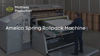 Amelco RL2000E Spring Rollpack Machine  Mattress Production [upl. by Oeniri]