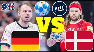 Germany vs Denmark Handball Live Play by Play  EHF EURO 2024 [upl. by Bullion]