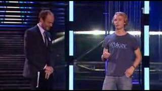 Melodifestivalen 2008  Björn Gustafsson och fadderbarnet [upl. by Lectra]