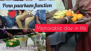 Pen paarkum function in tamilPonnu paakum scenesMost memorable day in life3 in 1 functionPI💜 [upl. by Ronni]