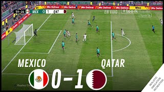 MEXICO vs QATAR 01 HIGHLIGHTS  Video Juego Simulación amp Recreación [upl. by Ynnub]