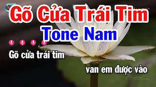 Karaoke Gõ Cửa Trái Tim Tone Nam  Dm  Nhạc Sống 2024  Karaoke Tuấn Cò [upl. by Gimpel156]