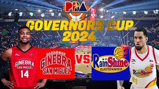 PBA LIVE 🔴BARANGAY GINEBRA VS RAIN OR SHINE PBA GOVERNORS CUP 2024  LIVE SCOREBOARD [upl. by Rambert]