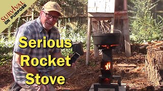 Industrial Strength Minuteman quotKquot Rocket Stove Test and Review [upl. by Sirrom652]