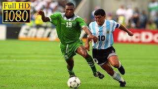 Argentina 21 Nigeria World Cup 1994  Full highlight 1080p HD  Diego Maradona [upl. by Akimot980]