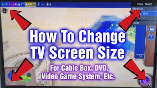 How To Change The Screen Size On Your TV  Picture Not Displaying Properly [upl. by Mitman]