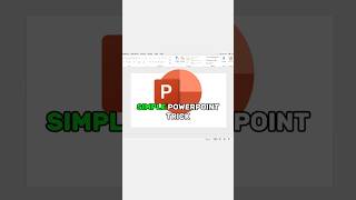 Simple PowerPoint Trick powerpoint powerpointpresenation tutorial graphicdesign [upl. by Aynotan595]