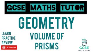 Volume of Prisms  Grade 5 Crossover Series  GCSE Maths Tutor [upl. by Isiah]