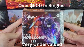 MTG Modern Horizons 3 Collector Box Opening  Triple Mythic Pack Worth 160 prices displayed [upl. by Montague649]