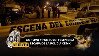 Policía de CdMx tuvo frente a él a un feminicida y se le escapa corriendo [upl. by Greenebaum]