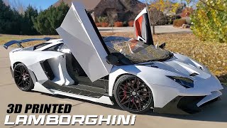 Physicist 3DPrinted a FullScale Lamborghini in his Backyard [upl. by Whiting528]