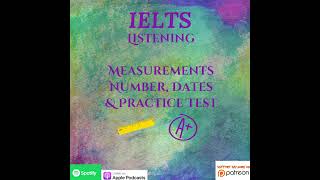 IELTS  Listening  Measurements Numbers Dates amp Practice Test [upl. by Innes]