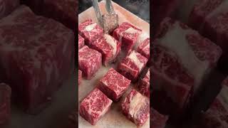 The Wagyu Steak Thats Taking the Internet By Storm Cooking It on a Salt Block  village azercay [upl. by Niveek172]