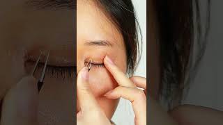 tutorial double eyelids shorts [upl. by Aneleve]