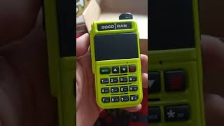 unboxing HT Air Band SOCOTRAN UV5118 two way radio 108660 Mhz hidden LCD Hijau stabilo 👍 [upl. by Lenny]