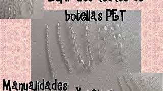 ESPIRALES HECHOS CON BOTELLAS RECICLABLES PET [upl. by Evilc]