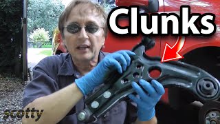 How to Fix a Car that Clunks Lower Control Arm [upl. by Niwred]