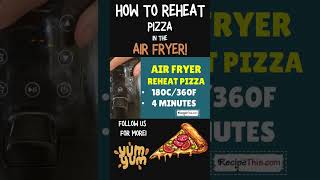 How To Reheat Pizza In An Air Fryer shorts [upl. by Aholla]