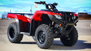 New 2023 Honda Rancher 420 4x4 ATV  Walkaround Storage  Engine  Exhaust Sound  TRX420FM1 [upl. by Dnalor]