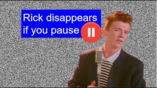 Rick Roll but if you pause the video Rick dissapears  Gaming with Charlie [upl. by Adym]