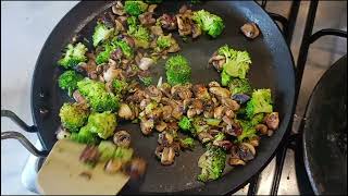 Broccoli Mushroom Aloo Masala Delight  How to make Aloo Mushroom Masala  Broccoli Mushroom Recipe [upl. by Ganiats]