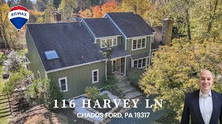 Stunning Luxury Home Tour on 2 Acres with Pool amp Scenic Views  116 Harvey Ln Chadds Ford PA [upl. by Nylodnarb250]