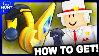 THE HUNT FREE ACCESSORY HOW TO GET Vault Star Headphones amp First Edition TShirt ROBLOX THE HUNT [upl. by Seta206]