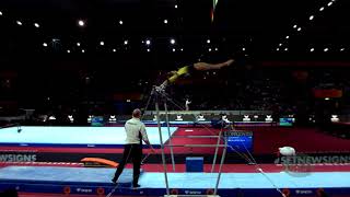 SCHERMANN Bianka HUN  2019 Artistic Worlds Stuttgart GER  Qualifications Uneven Bars [upl. by Ybbed]