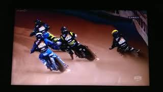 Tai Woffinden amp Fredrik Lindgren crash SGP Cardiff 21092019 [upl. by Bohannon758]