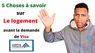 Recherche de logement campus France  comment avoir un logement  Demande de Visa El ibra [upl. by Bill569]