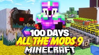 I Survived 100 Days with ALL THE MODS 9 In Minecraft [upl. by Assillem113]