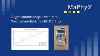 Regressionsgerade mit Taschenrechner Casio fx991 berechnen Korrelationskoeffizient nach Pearson [upl. by Anah]