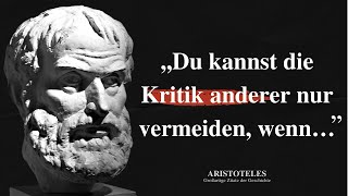 Aristoteles Die klügsten Zitate des Schüler von Platon die dich zum Nachdenken bringen [upl. by Langill]