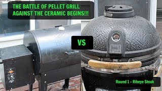 Ceramic Grill Comparison  Round 1 Steak Competition [upl. by Zalea]