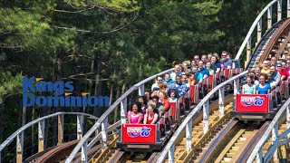 Racer75 Rebel Yell Classic Wooden Racer Coaster at Kings Dominion [upl. by Savitt]