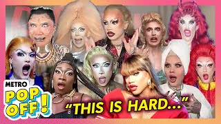 Queens of RuPauls Drag Race UK Season 6 HILARIOUSLY Play quotWho Said Itquot Drag Race Edition  Pop Off [upl. by Damha]