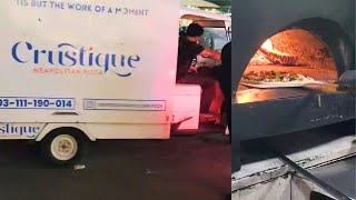 Most Amazing Street Food Pizza  Mobile Street Pizza Lahore Pakistan [upl. by Hardunn]