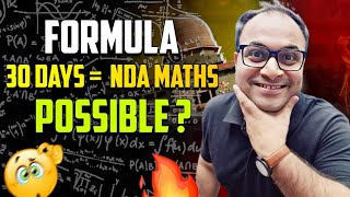 Make It Possible NDA Math 2024 In 30 Days😳 Formula For NDA 30 Days  Learn With Sumit [upl. by Hamehseer]