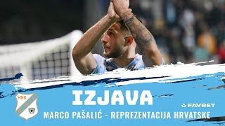 Marco Pašalić pozvan u reprezentaciju Hrvatske [upl. by Etteoj]