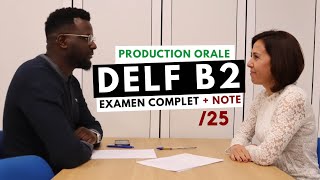 DELF B2 production orale  correction 25 points [upl. by Haelam218]