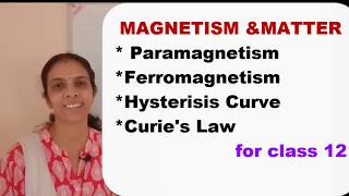 Class 12 Magnetism and Matter part 6 [upl. by Nrobyalc]