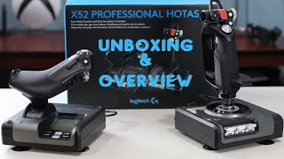 Logitech X52 Professional HOTAS Unboxing [upl. by Alamat375]