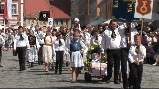 Dinkelsbühl 2014  Trachtenumzug mit allen Teilnehmern  Heimattag der Siebenbürger Sachsen [upl. by Essie]