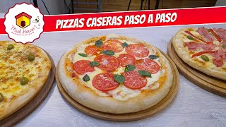 PIZZAS PARA PRINCIPIANTES con salsa en 5 minutos [upl. by Haile496]