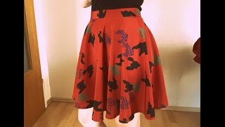 Skaterrock  Tellerrock selber nähen geeignet für Nähanfänger👗 ✂️ [upl. by Ankney]